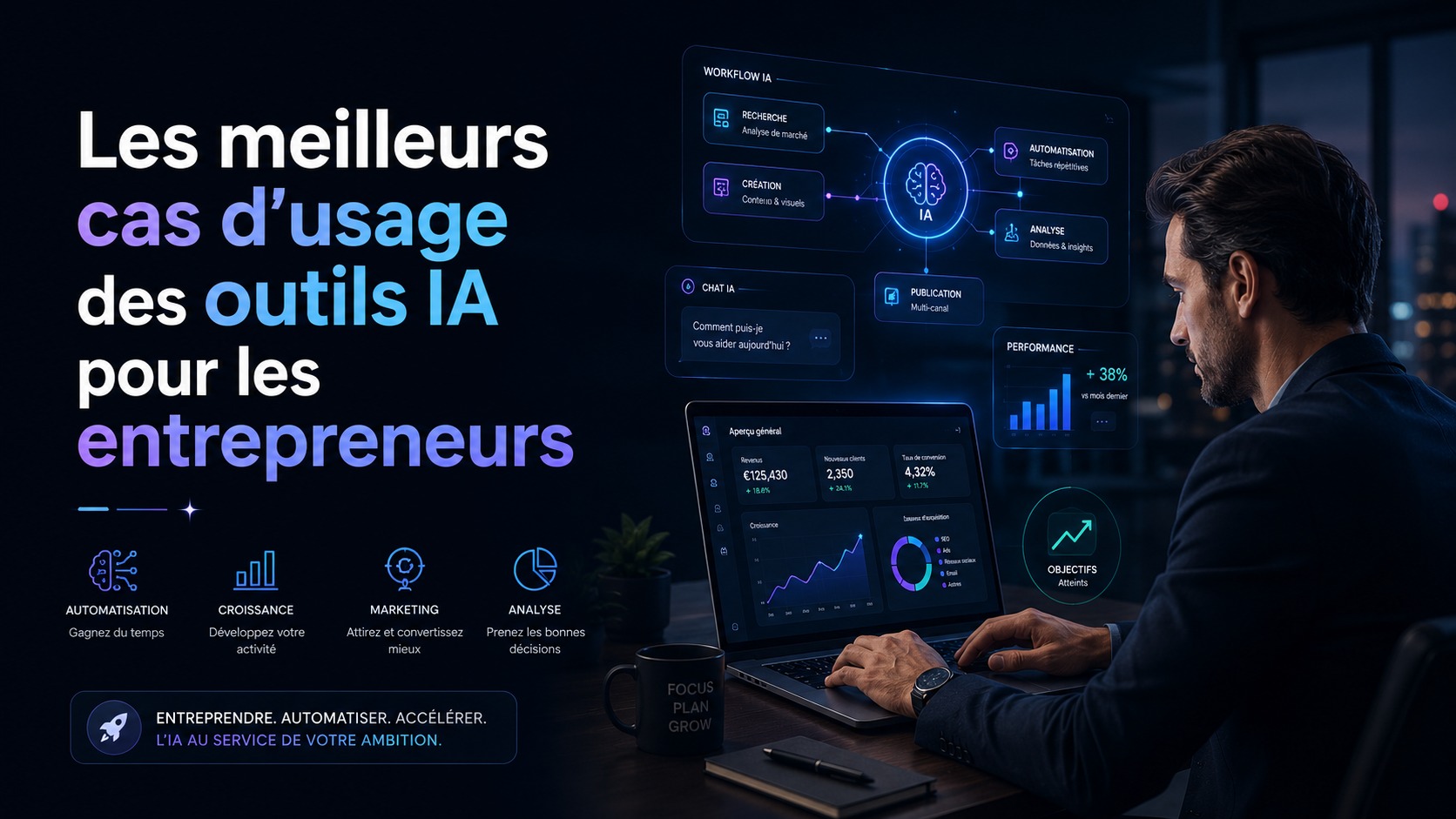 Les meilleurs cas d’usage des outils IA pour les entrepreneurs